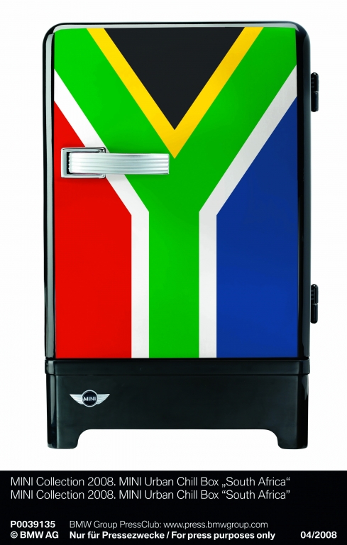 Der Mini-Kühlschrank im Südafrika-Design