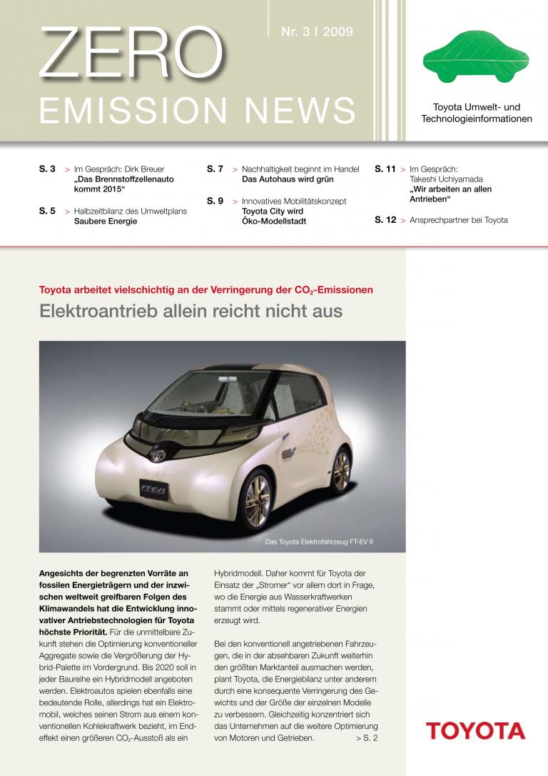 Toyota-ZEN zum Thema Nachhaltigkeit