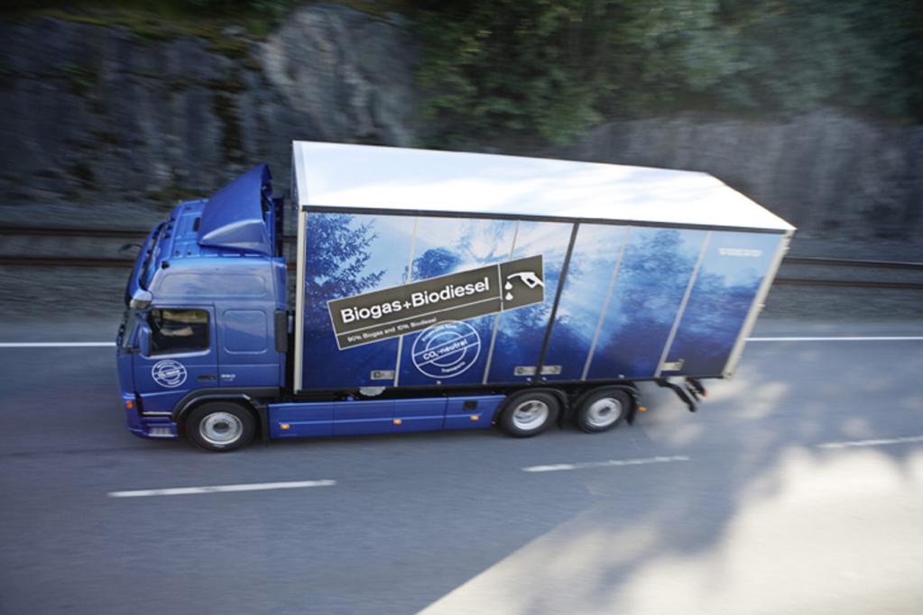 Volvo Trucks testet gasbetriebenen Dieselmotor 