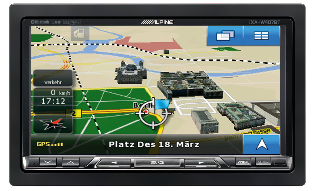Alpine Electronics mit Lotsenpaket NVE-M300P und iXA-W407BT