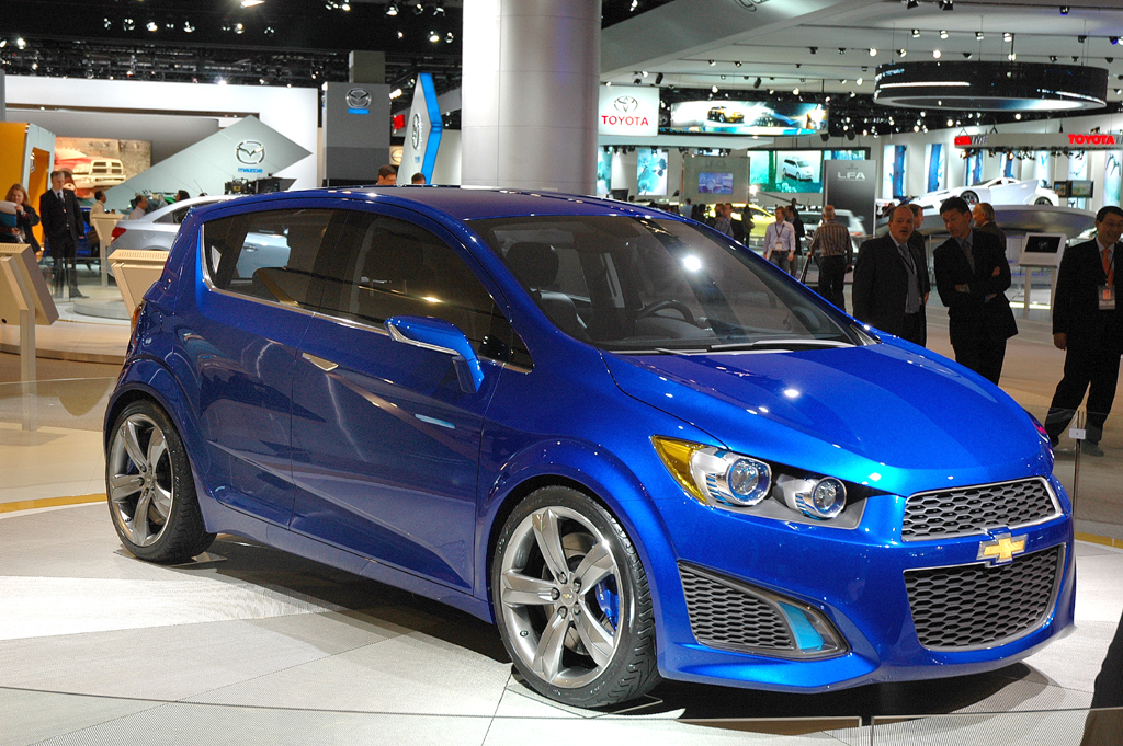 Am Stand der General-Motors-Tochter Chevrolet: Aveo RS.