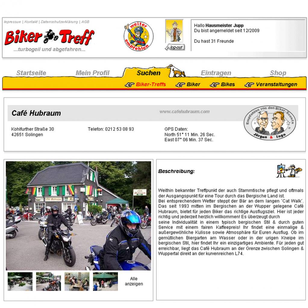 Biker-Treff.de überarbeitet 
