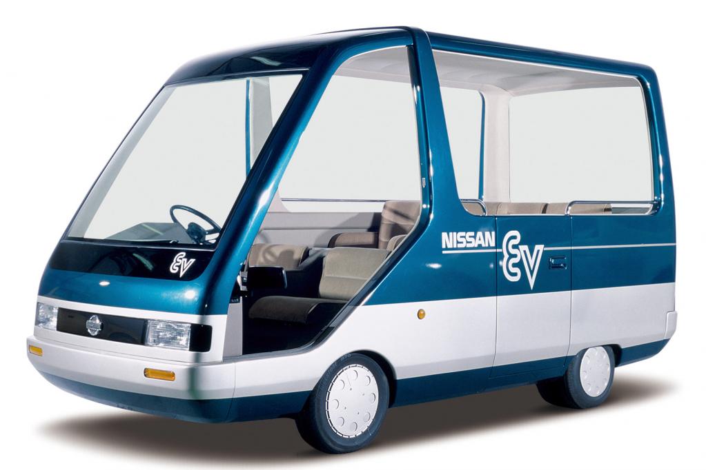 Japanische Briefmarken zeigen Elektroautos 