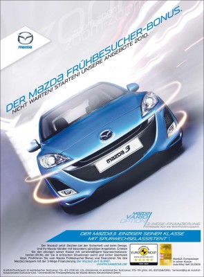Mazda lockt mit Frühbesucher-Bonus