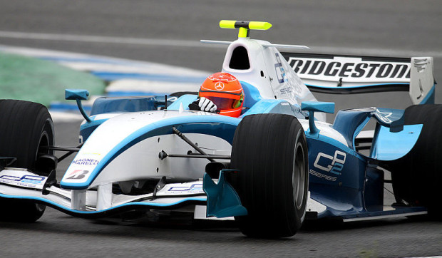 Michael Schumacher beginnt GP2-Test: Nicht optimale Bedingungen