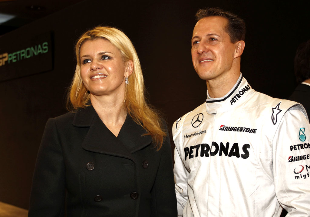 Michael Schumacher mit seiner Ehefrau Corinna.