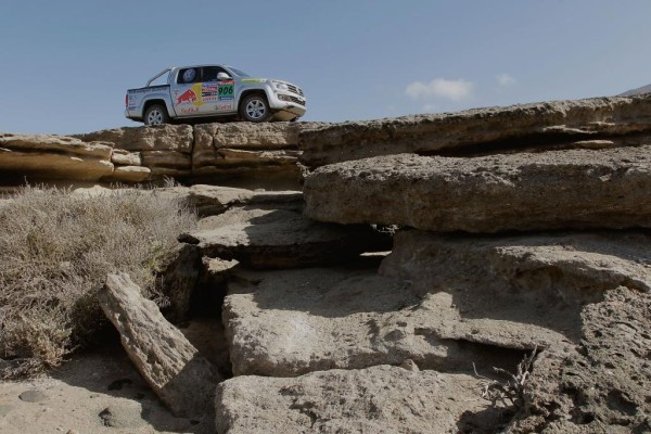Rudolf Schenker fuhr die Dakar im Volkswagen Amarok mit
