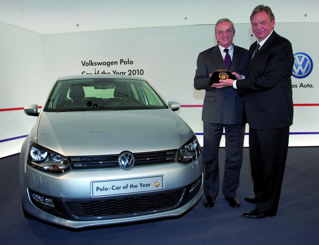 Volkswagen erhält ''Car of the Year 2010''-Award