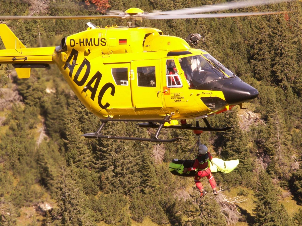 Windenrettung | ADAC-Luftrettungsbilanz 2009: Zahl der Luftrettungseinsätze gestiegen