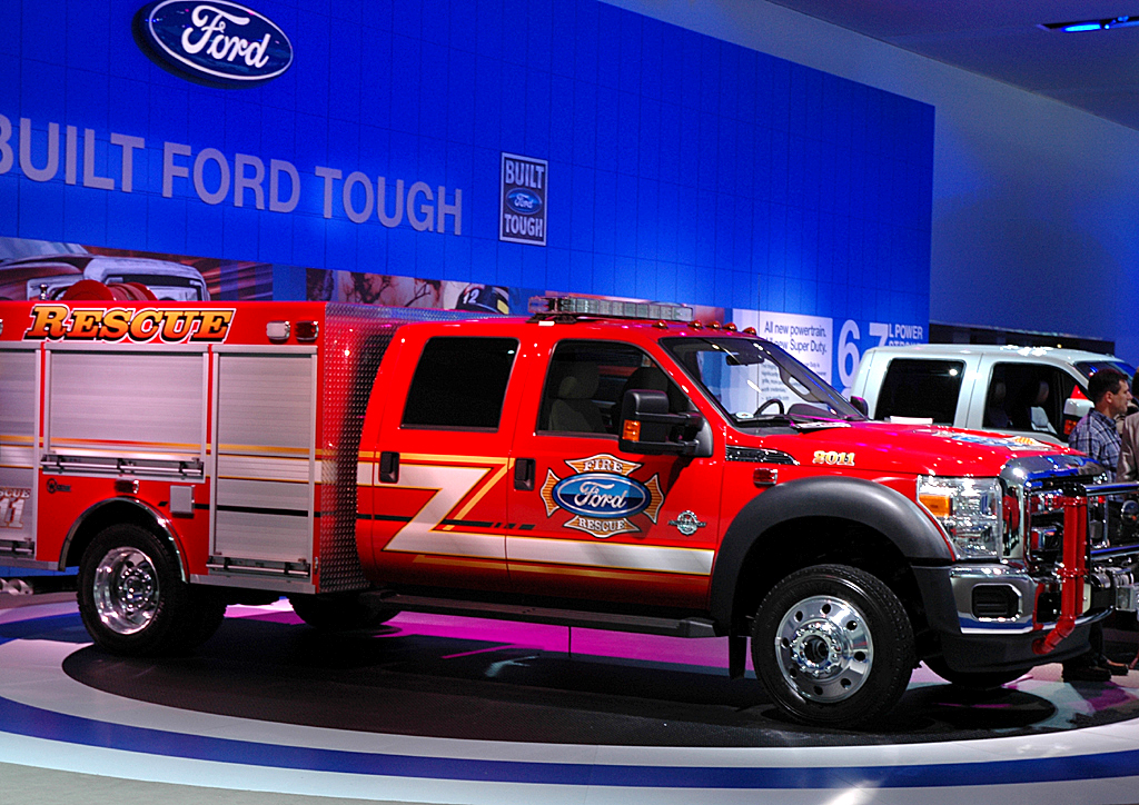 Auch ein Ford: Feuerwehr-Fahrzeug bei der Autoschau Detroit 2010. 