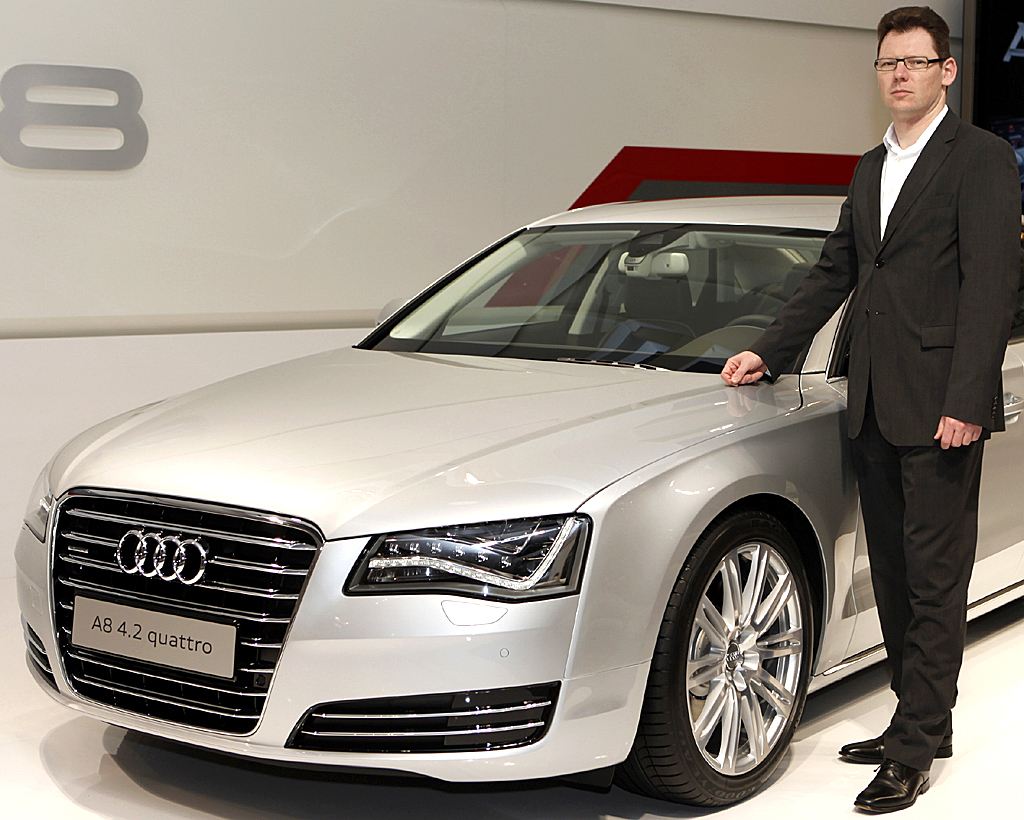Audis A8-Produktmarketing-Mann: Mischa Ehlers. 