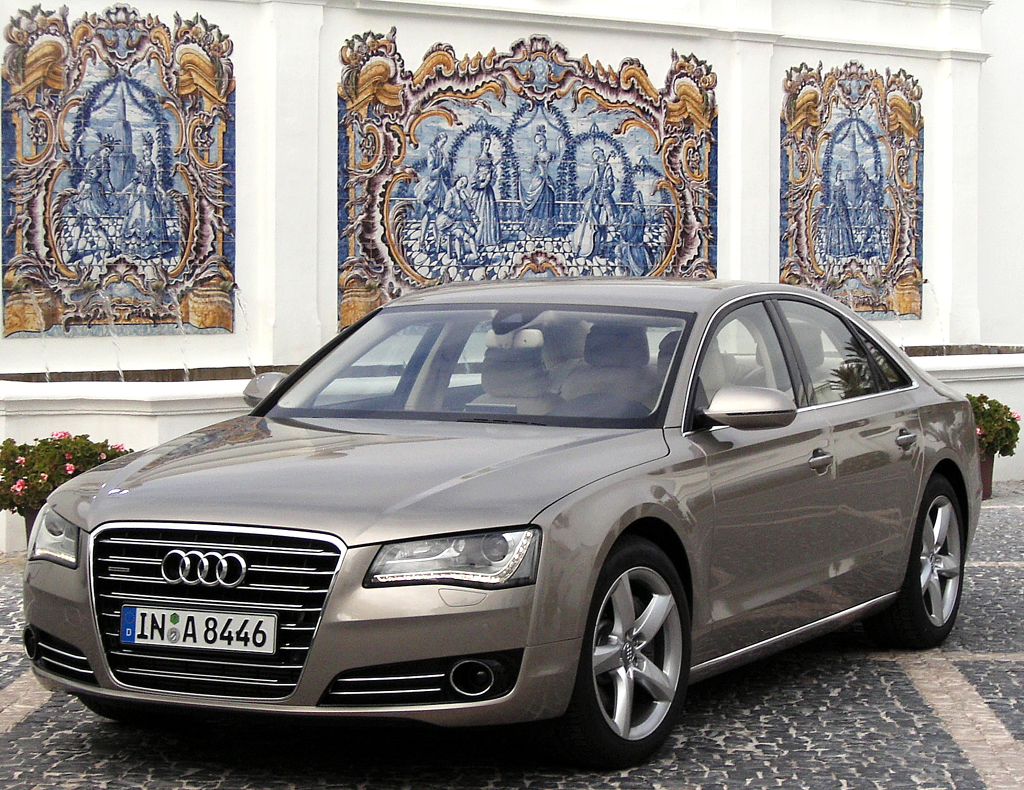 Audis neuer A8: Bei der Vorstellung im südspanischen Casares. 