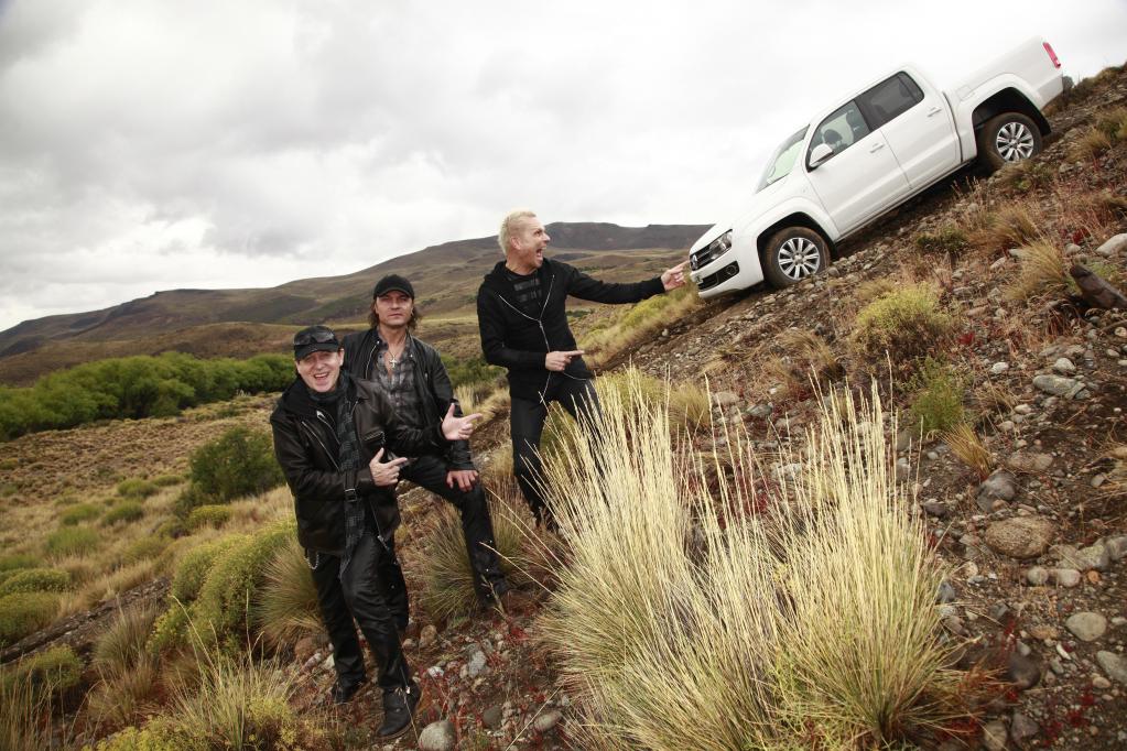 Die „Scorpions“ testeten in Argentinien den Volkswagen Amarok.