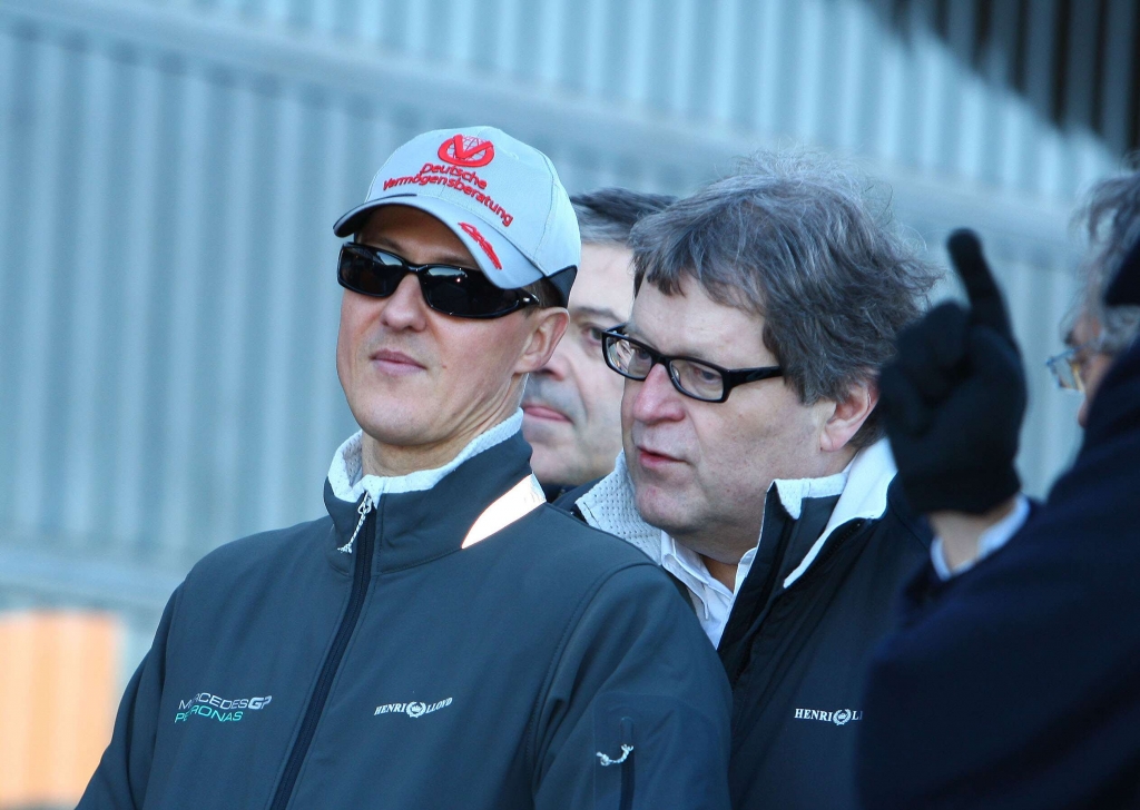Formel 1: Michael Schumacher erstmals im Silberpfeil unterwegs