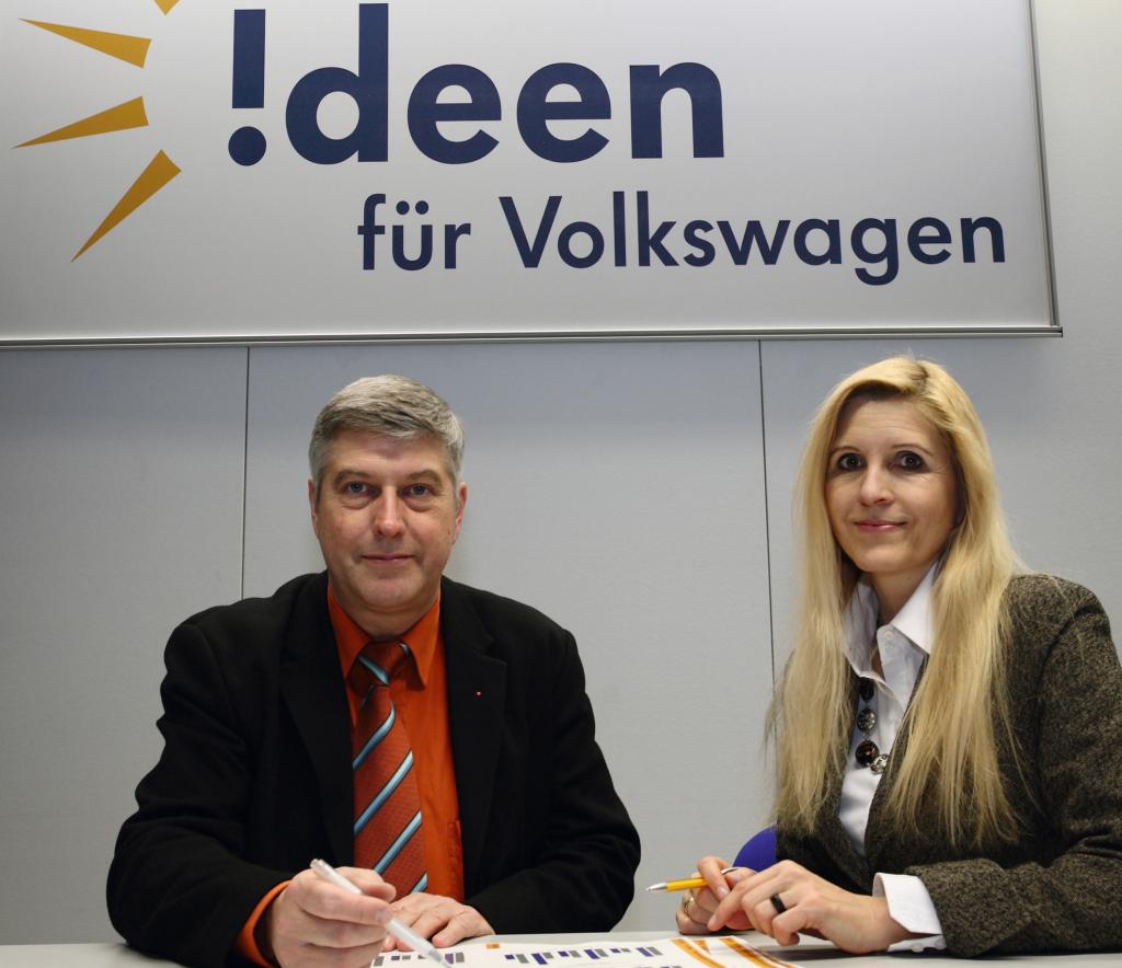 Mitarbeiter lieferten Volkswagen 2009 25 Prozent mehr Ideen