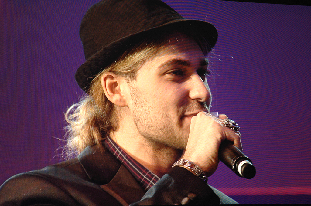 War Teil des bunten Showprogramms in München: Star-Geiger David Garrett. 