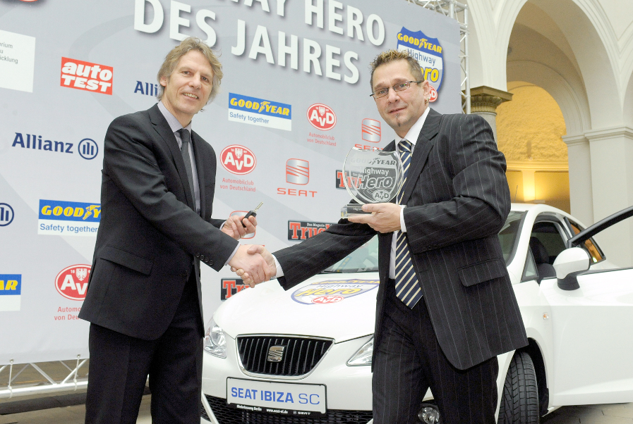 v.l.Rainer Koch Seat, Walter Stütz Highway Hero 2009. 