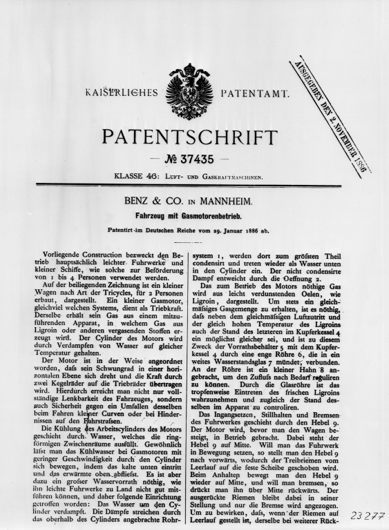 29.01.1886 Patentschrift 