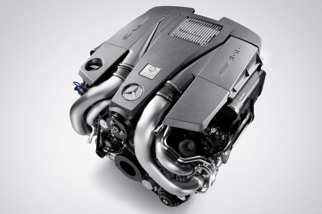 5,5-Liter-V8-Biturbomotor von Mercedes-Benz AMG.