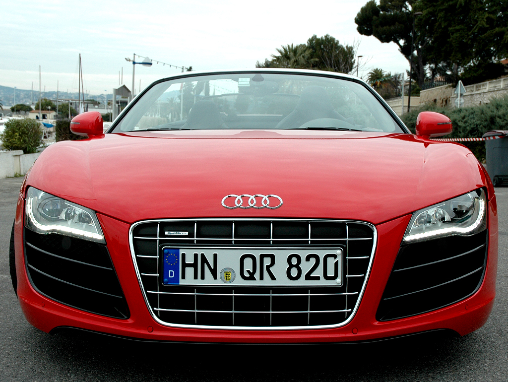 Audis neuer R8 Spyder: Frontansicht. 