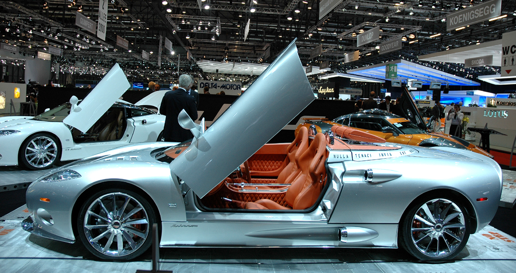 Autosalon 2010 in Genf: Sportautos am Stand von Koenigsegg aus Schweden. 