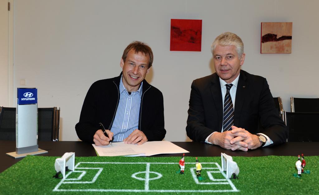 Jürgen Klinsmann, WM-Botschafter von Hyundai.