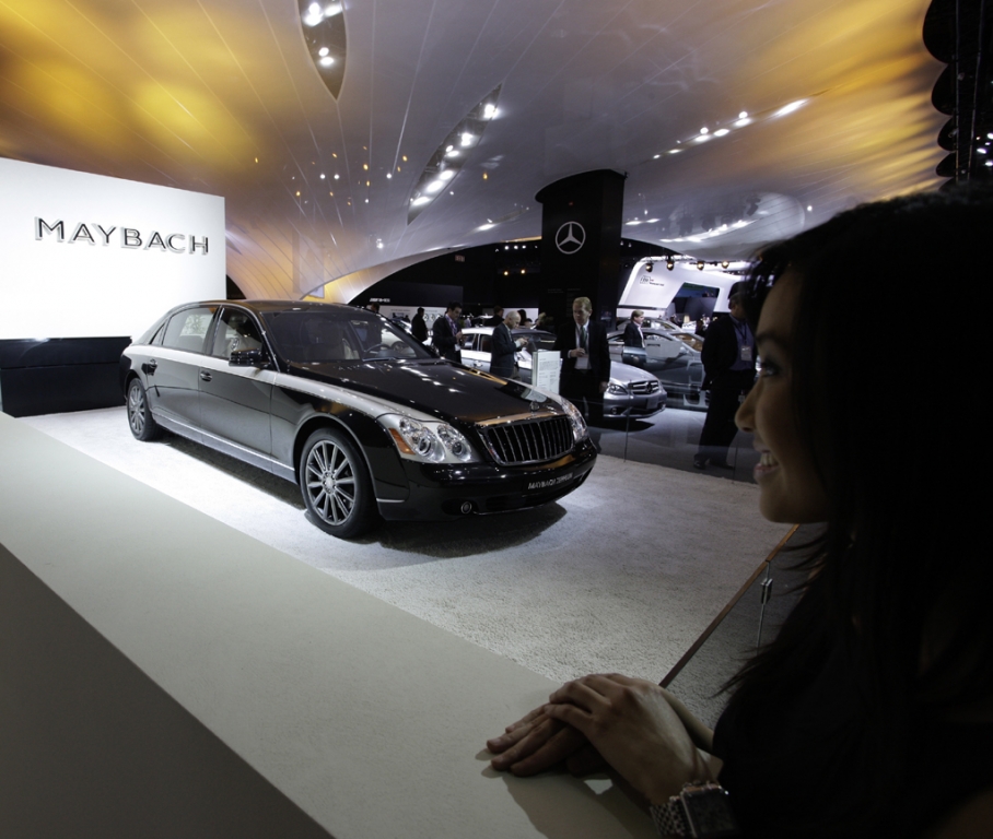 Maybach-Limousine bei der Autoschau in Detroit zu Beginn des Jahres.