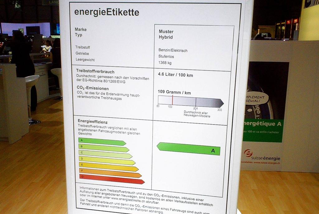 Schweizer Autoimporteure ergänzen Verbrauchsangaben