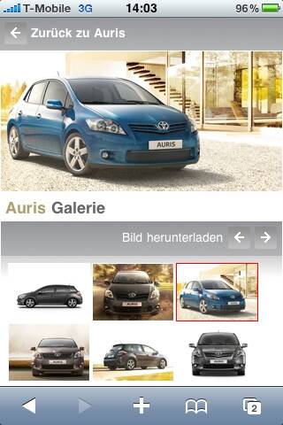 Toyota-Service für Smartphone-Nutzer