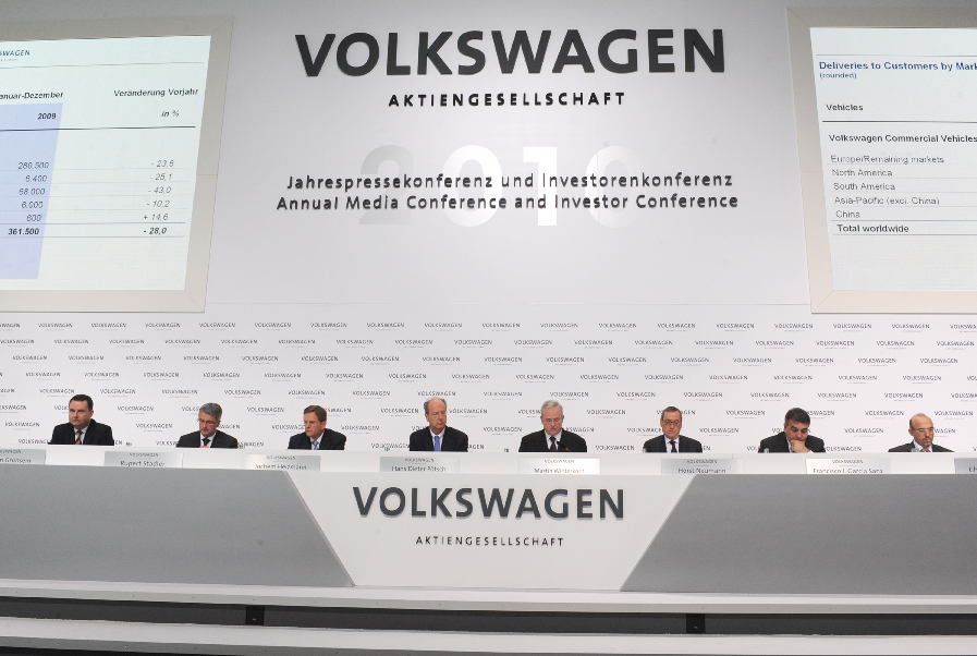 VW-Jahresbilanz 2009: Absatzerfolge in einem schwierigen Jahr