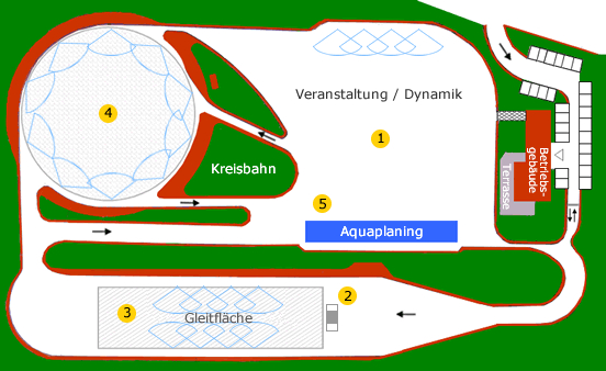 ADAC-Fahrsicherheitszentrum Leipzig – Halle: Geländeplan