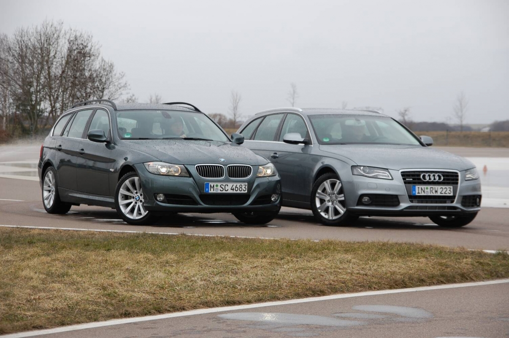 Bayernduell: Audi A4 2.0 T Quattro vs. BMW 325i Touring im auto.de-Vergleichstest