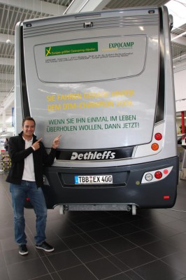 DTM Champion Timo Scheider fährt Dethleffs