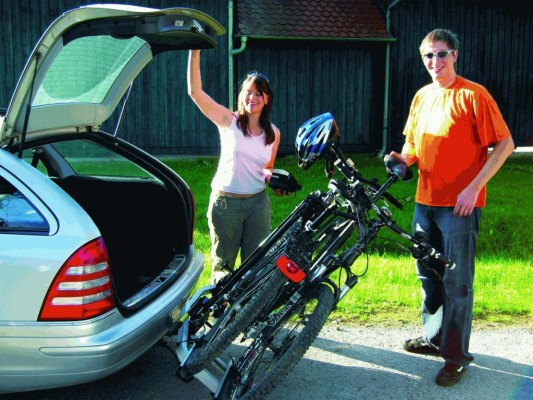 Elegante Fahrrad-Heckträger für die Anhängekupplung