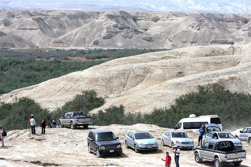 Fords Rallye-Abenteuer in Jordanien: Hügelland an der Grenze zu Israel. 