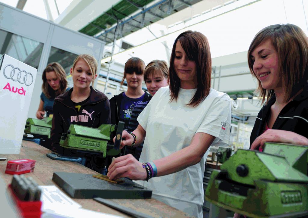 Girls' Day bei Audi: Ausprobieren, was Spaß macht