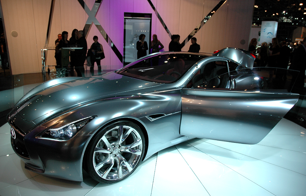 Infiniti-Konzeptauto, zu sehen gerade bei der Autoschau in New York. 