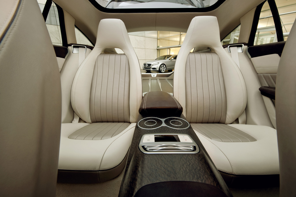 Mercedes Shooting Brake: Blick in den Innenraum hinten.