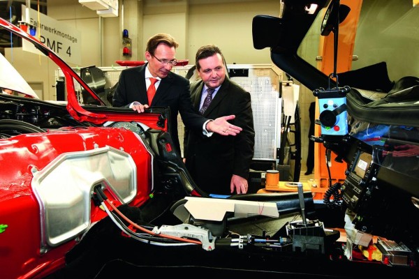 Ministerpräsident Mappus besuchte Porsche