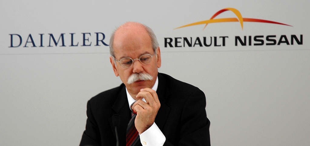 Nachdenklich II: Daimler-/Mercedes-Chef Zetsche bei der Pressekonferenz. 