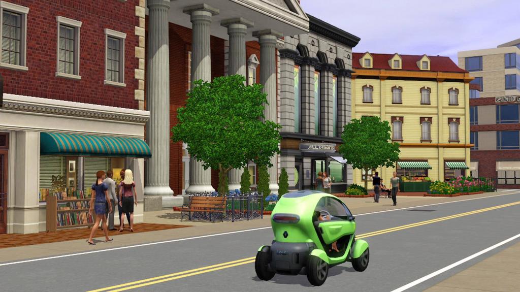Renault Twizy Z.E. in „Sims 3“.