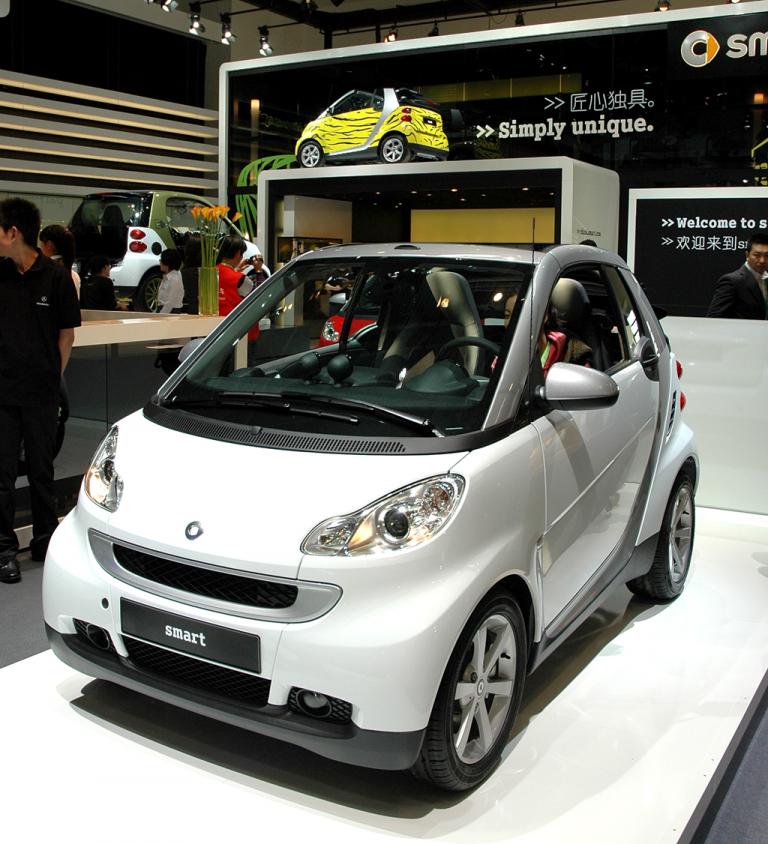 Stand der Mercedes-Kleinwagen-Tochter Smart bei der 