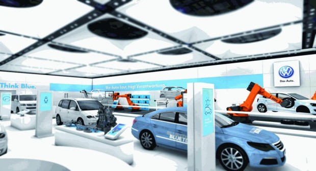 VW auf der Hannover Messe.