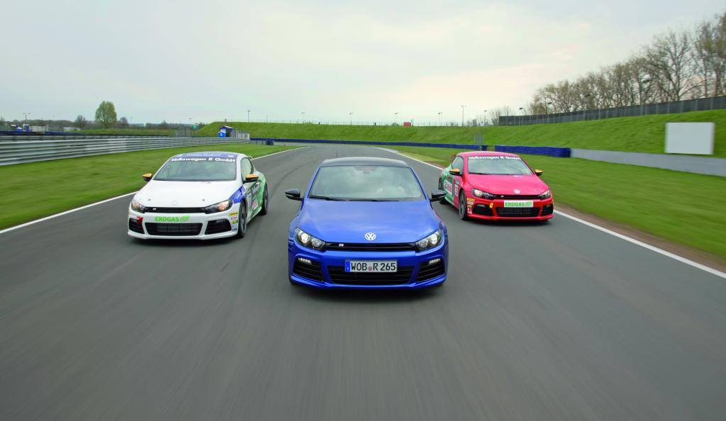 Volkswagen Cup Scirocco auf der Rennstrecke.