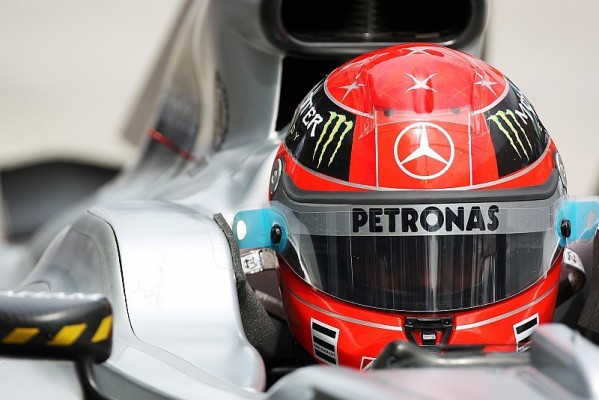 Wieder neue Erkenntnisse f&uuml;r Schumacher: Regenreifen verhalten sich anders als fr&uuml;her