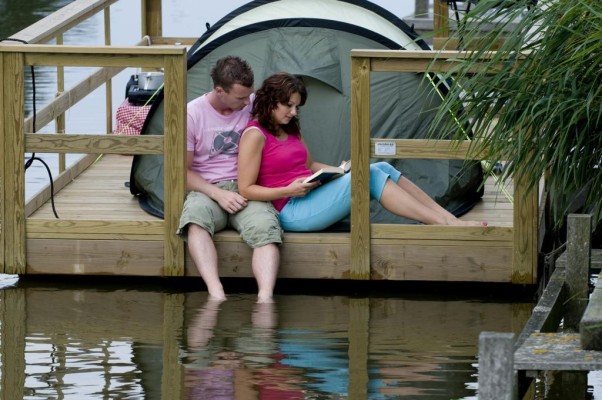 Zelten auf dem Wasser