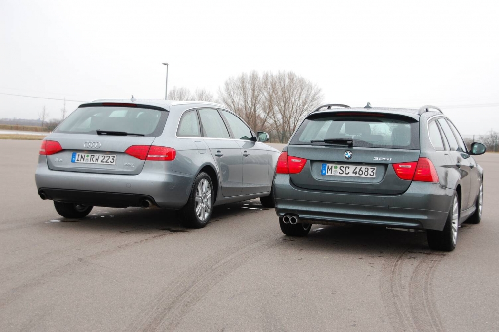 auto.de-Vergleichstest: Audi A4 2.0 T Quattro vs. BMW 325 i Touring