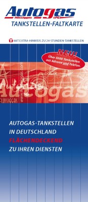 AUTOGAS Tankstellen-Faltkarte für Deutschland