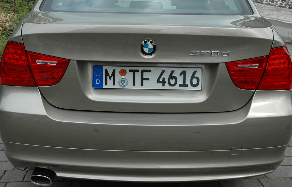 BMW 320d: Heckansicht. 