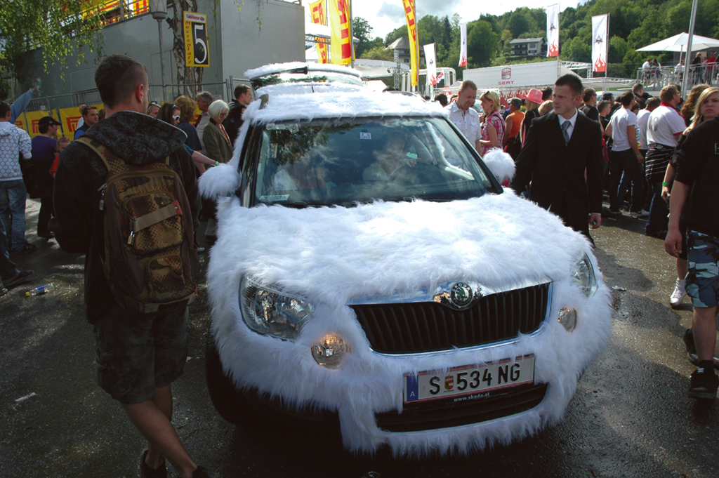 GTI-Treffen am Wörthersee 2010: Skoda Yeti im Zottellook. 